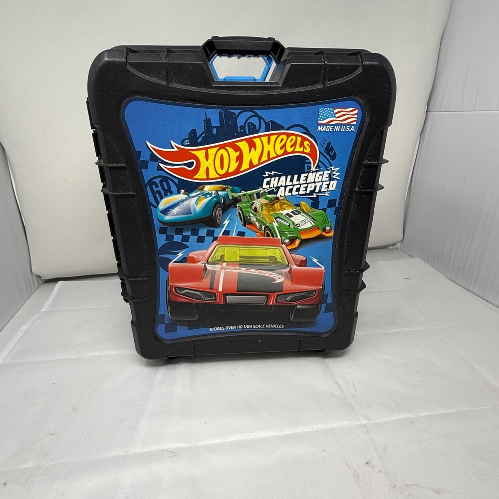 Hot Wheels Rollin 110 Car Case Rolling Storage Challenge Accepted 20200 Black
